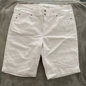 Torrid White Denim Shorts